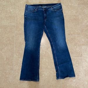 Silver Jeans Suki Bootcut Plus Size 24 Long Stretch Jeans Tall Long 33” inseam